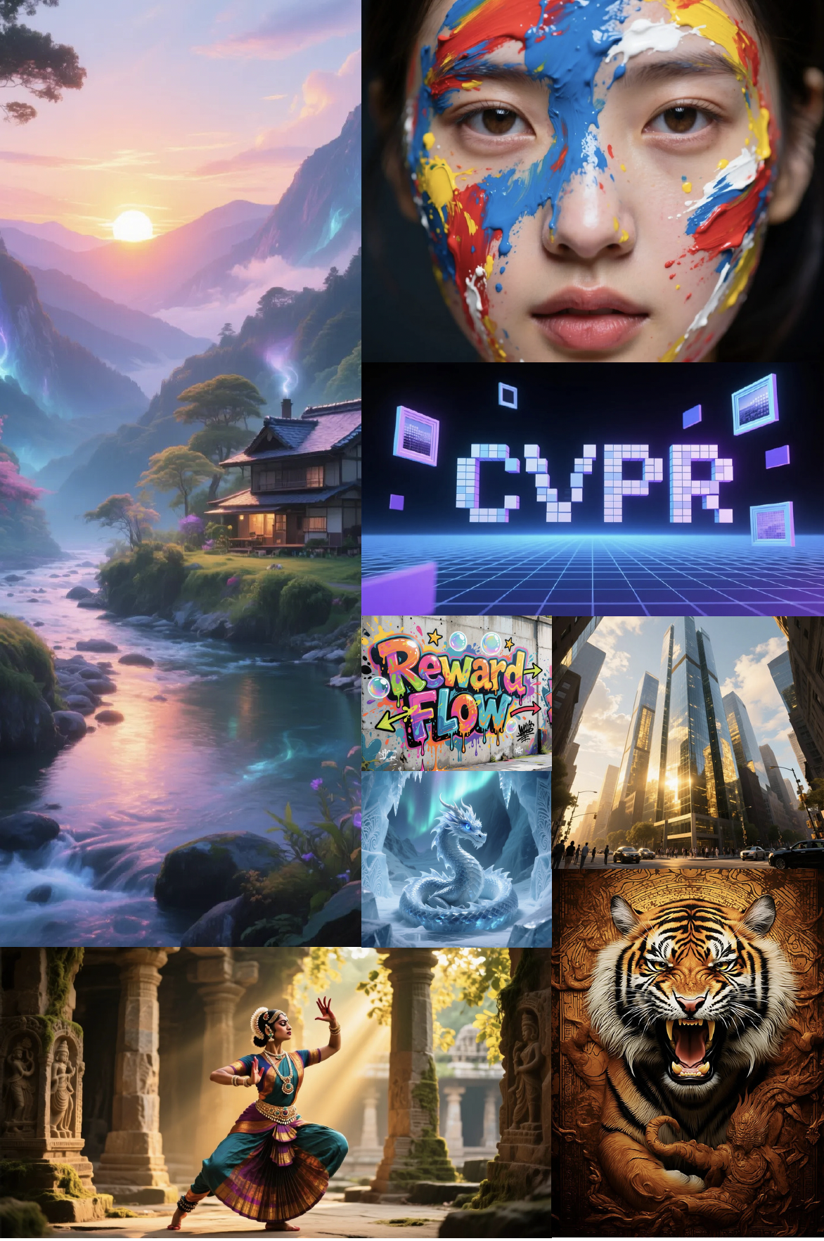 RewardFlow generation showcase